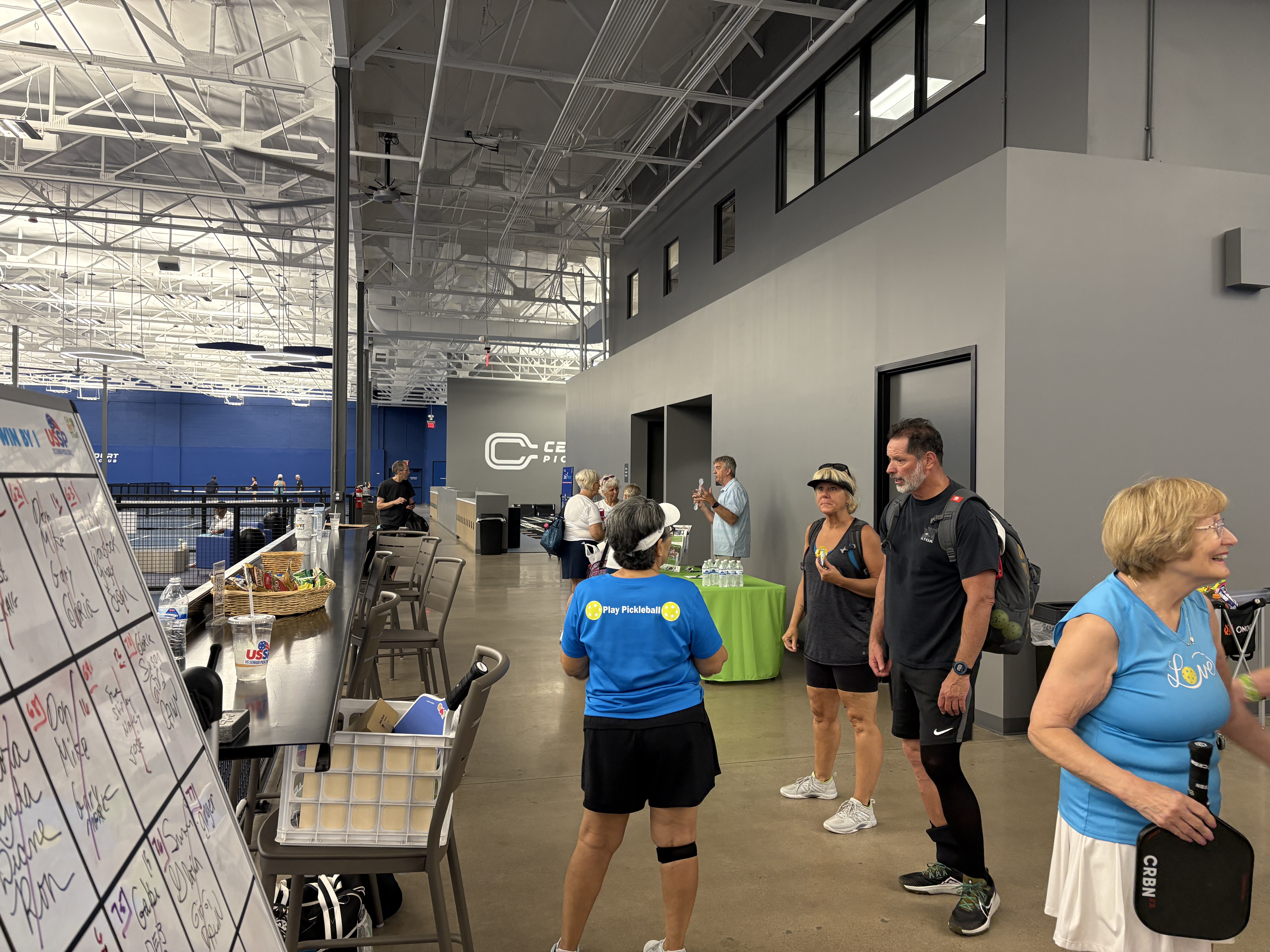 senior open plat at Center Court